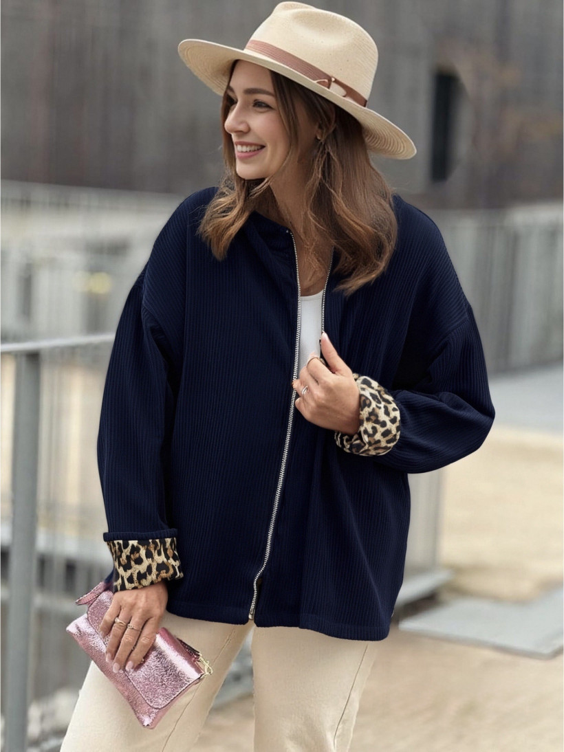 VESTE CAPUCHE LEO TU 36 AU 44+