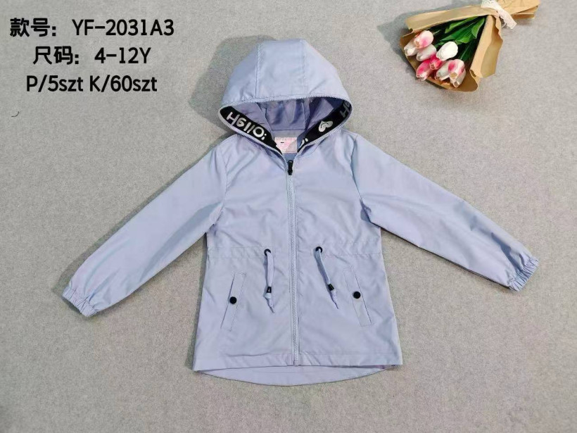 Kurtka parka jesienna HELLO niebieska