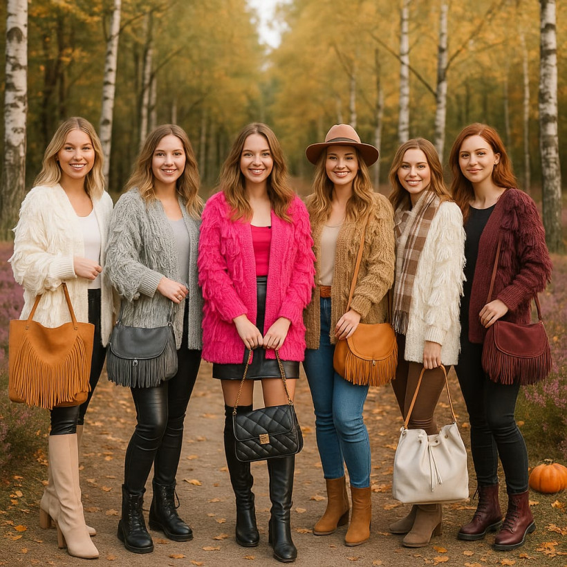 SWETER NIEZAPINANY FRĘDZLE