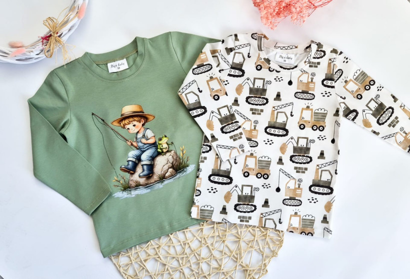 LONG Z NADRUKIEM WĘDKARZ BY O BABY