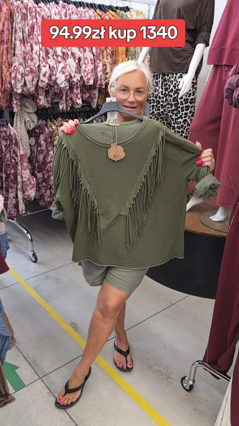BLUZA V FRĘDZLE