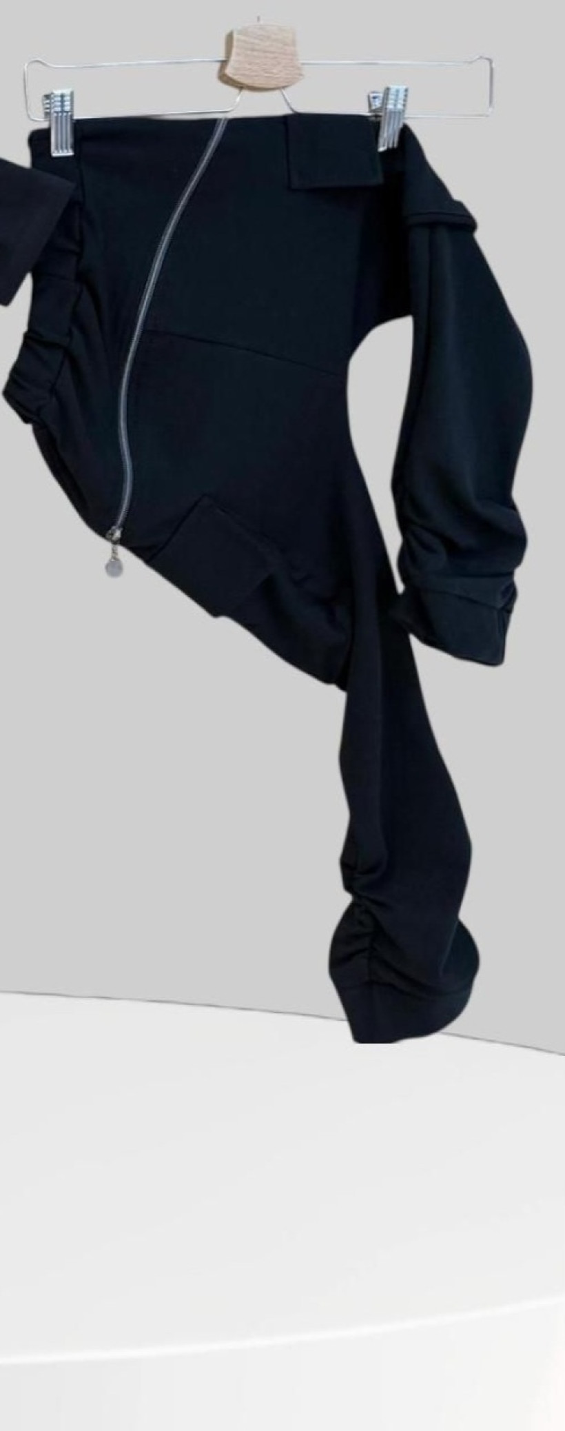 SPODNIE BOJÓWKI CZARNE Z ZAMKIEM MIMI