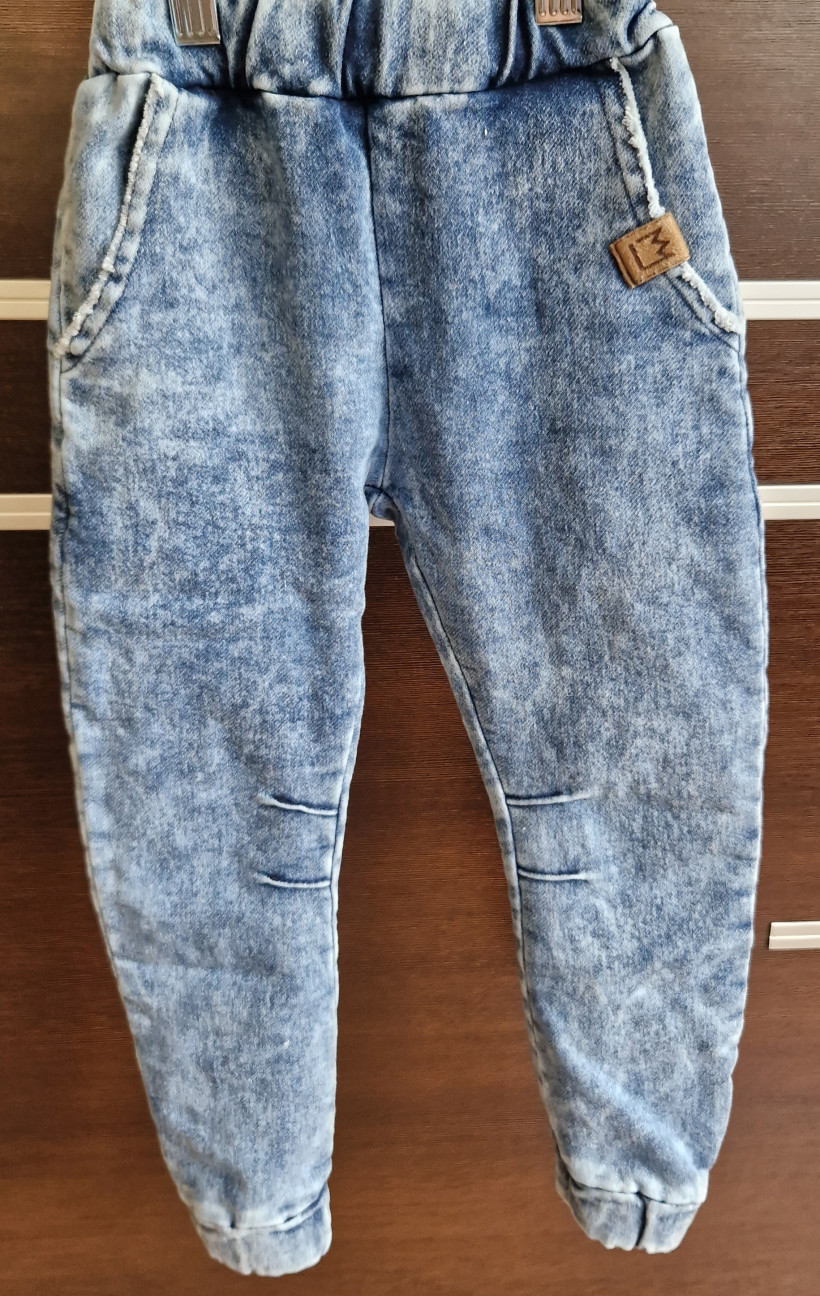 SPODNIE JEANS KRZYWA NÓZKA NIEBIESKIE MIMI