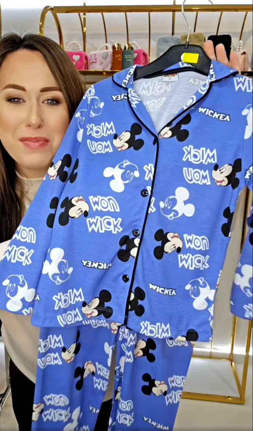 Piżama MICKEY- NIEBIESKI