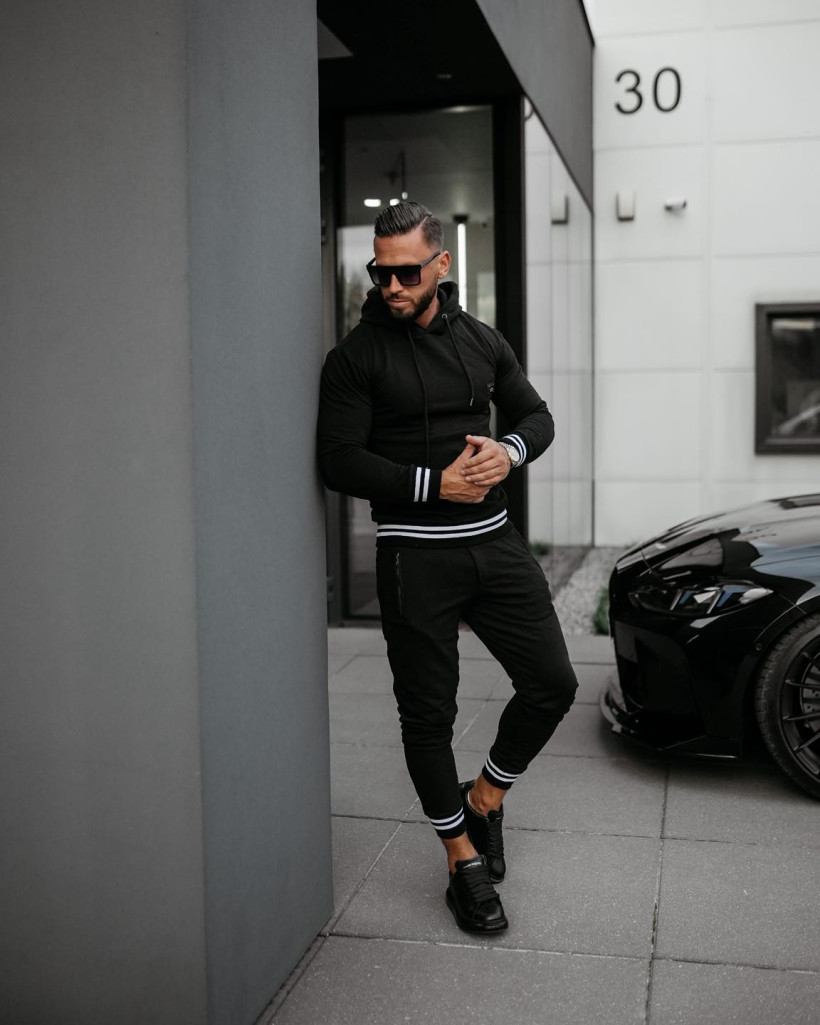 komplet męski VEAR czarny