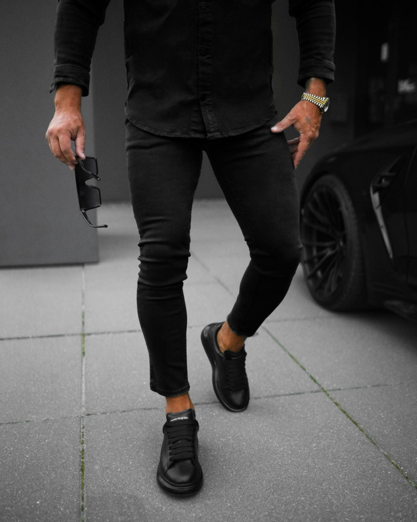 spodnie męskie TOLON czarne