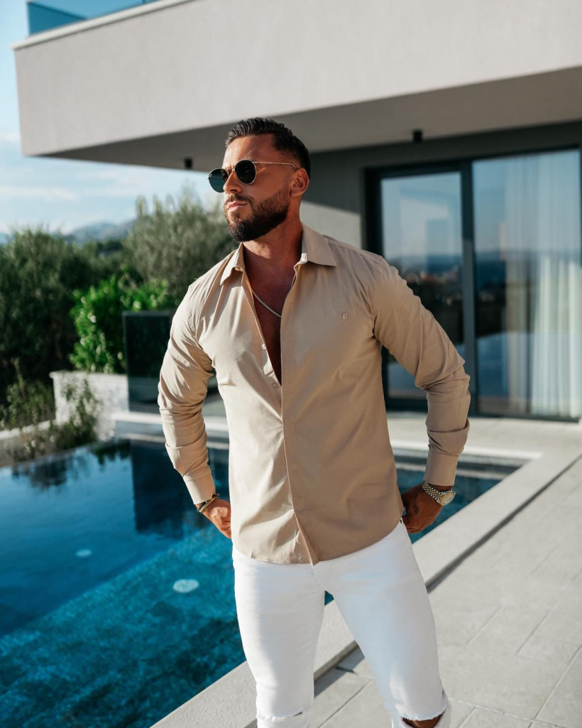 koszula męska GASTON beż