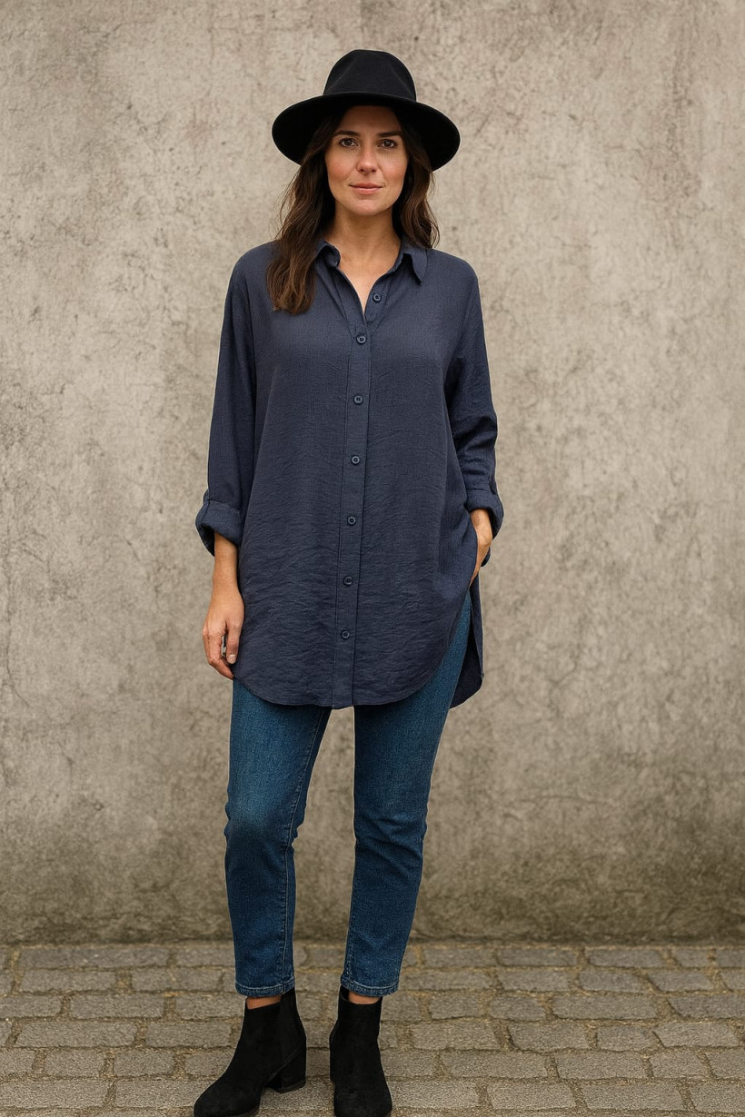 KOSZULA WISKOZA KRESZOWANA DUZA