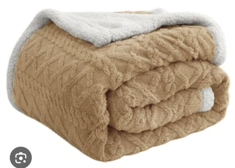 Koc baranek braz 200x220cm