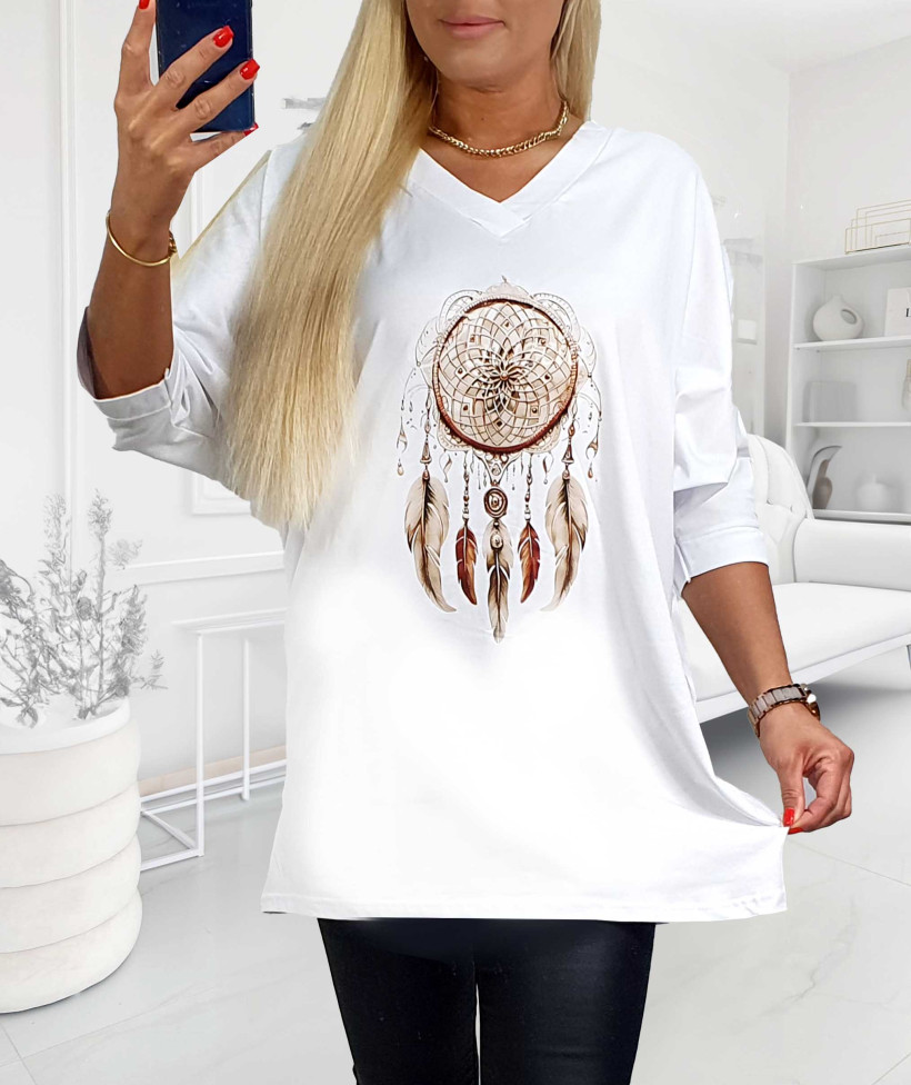Tunika Bawełniana Plus Size Łapacz