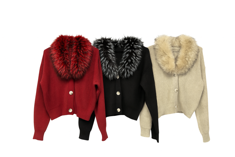 SWETEREK DIOREK KRÓTKI FUTRO