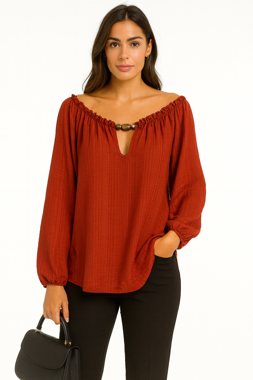 BLUZKA HISZPANKA KORALIKI