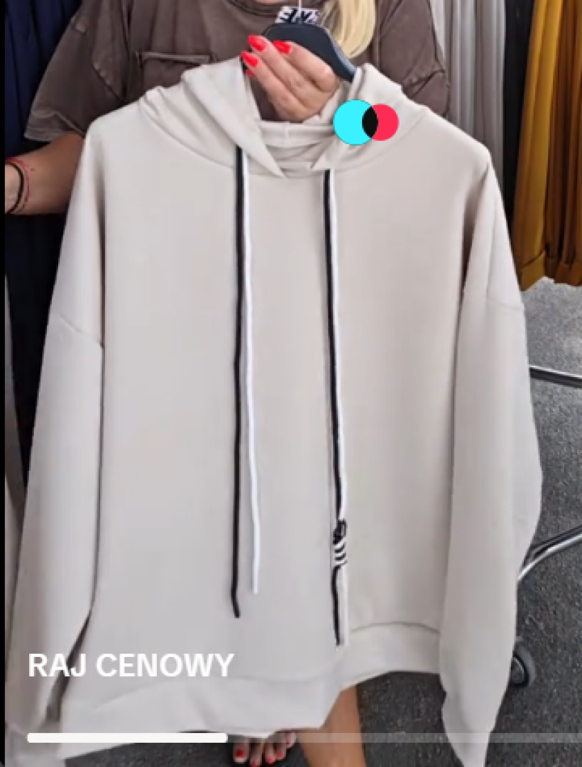 BLUZA SZNUREK KAPTUR