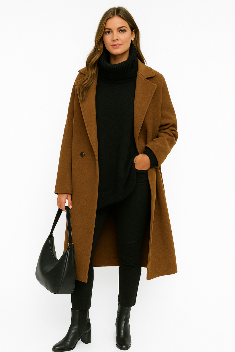 SWETER GOLF PRĄŻEK OVERSIZE 