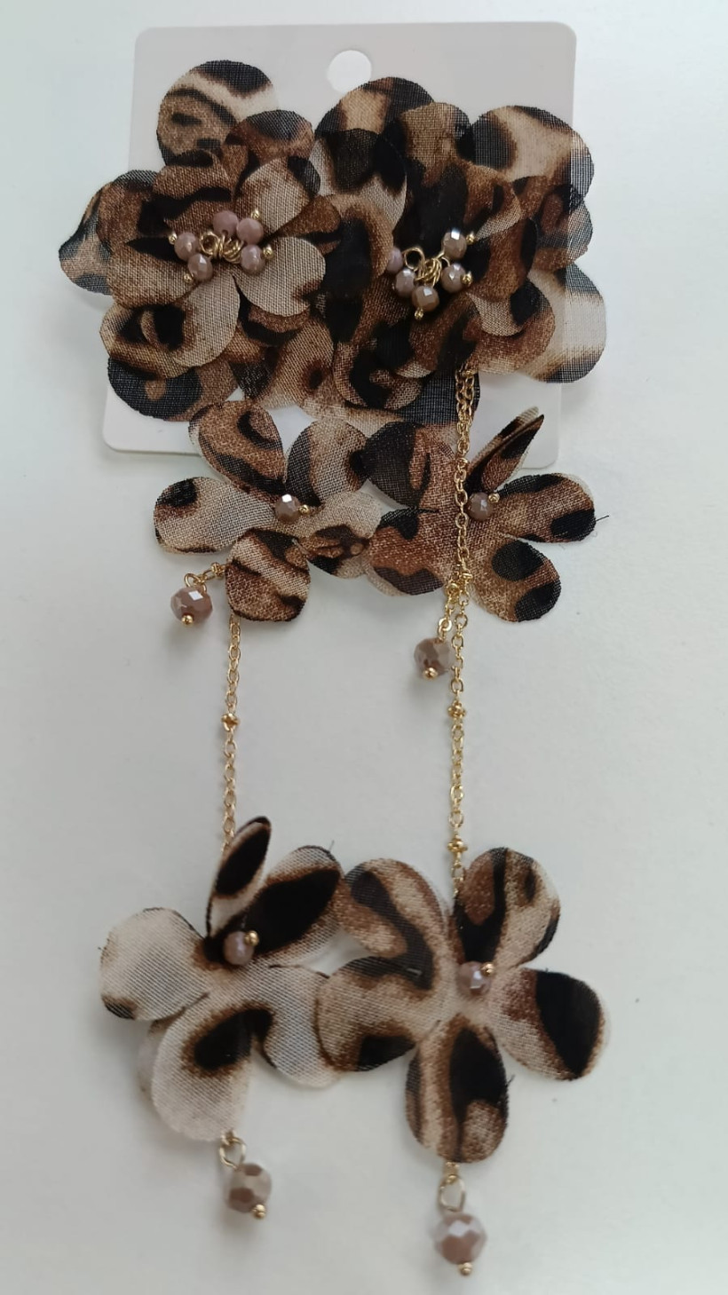 Kolczyki Anett animal print