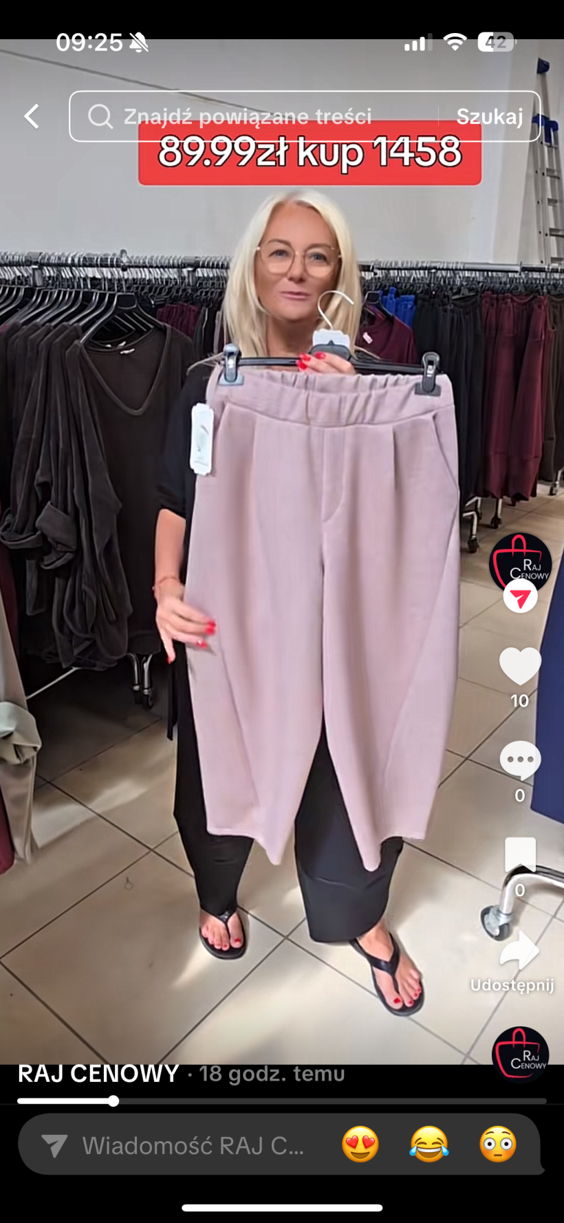 SPODNIE MARCHEW PIANKA