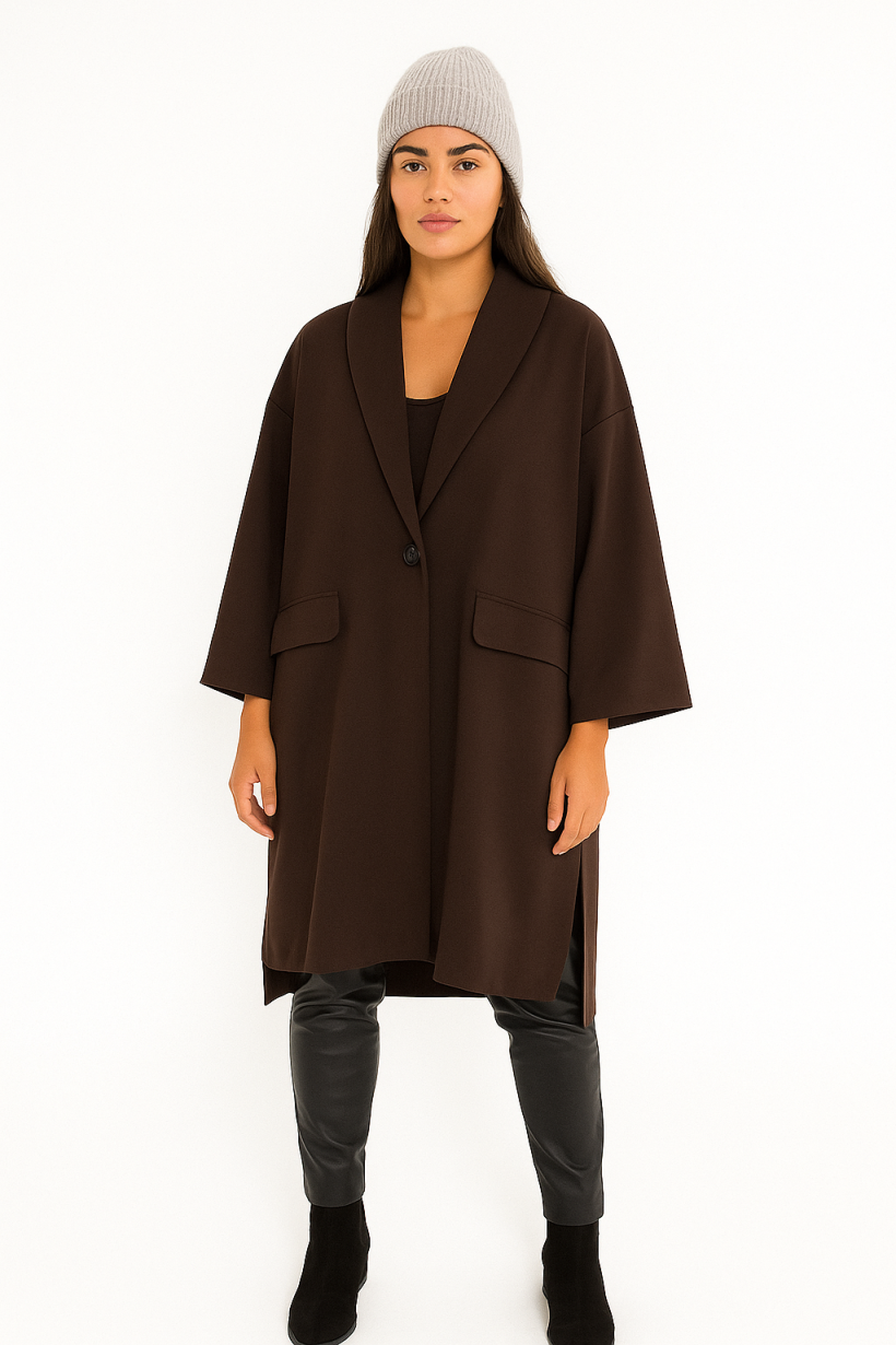 ŻAKIET DŁUGI PĘKNIĘCIE