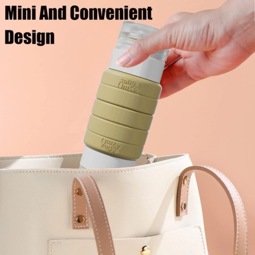 komplet 2 szt dwustronnych składanych butelek podróżnych 