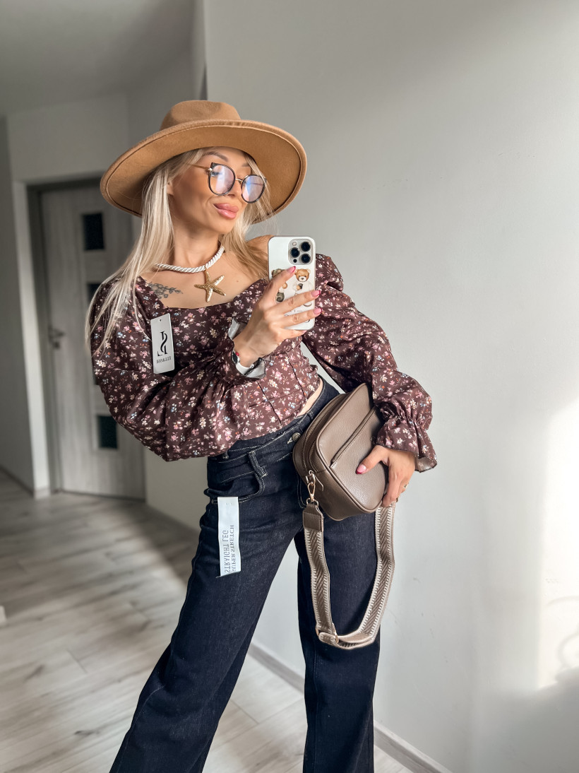 Top mgiełka kwiatki czekolada