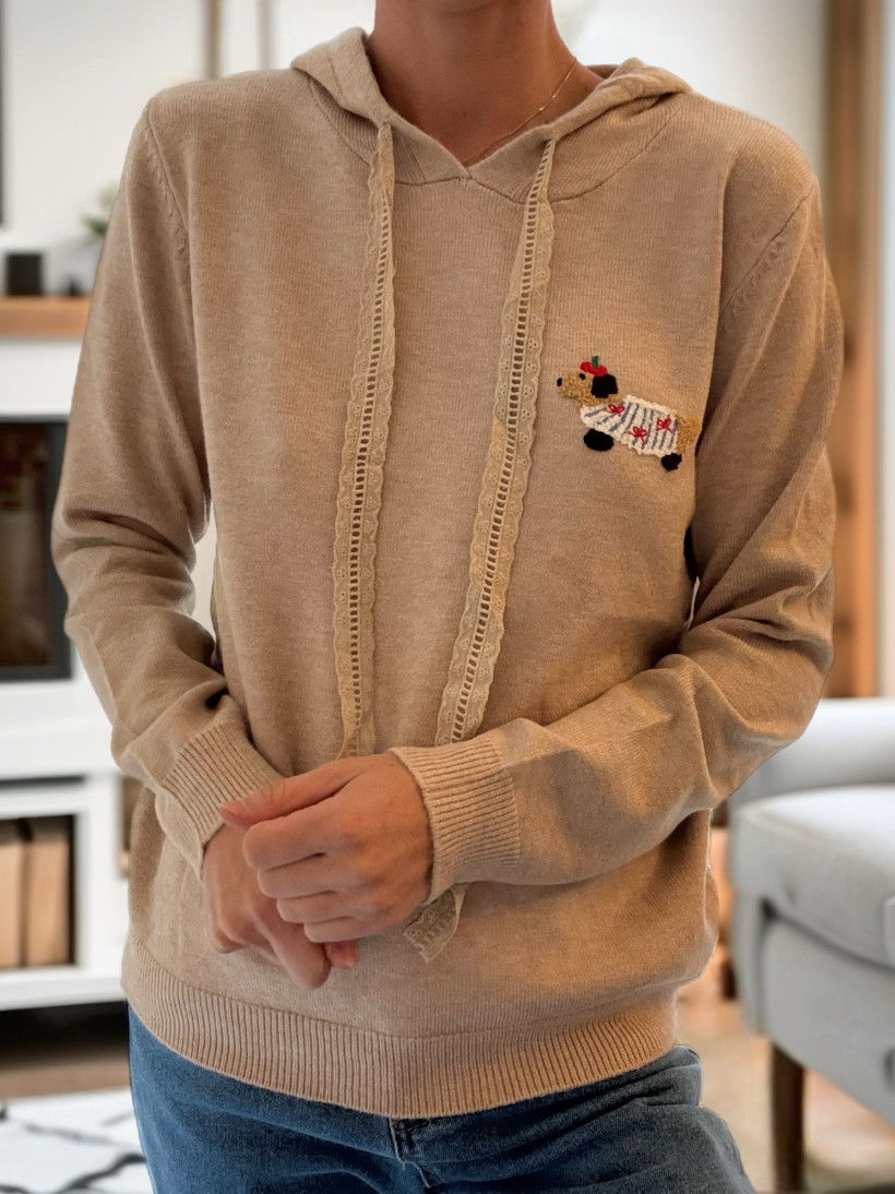 PULL DOGGY DENTELLE TU 36 AU 44
