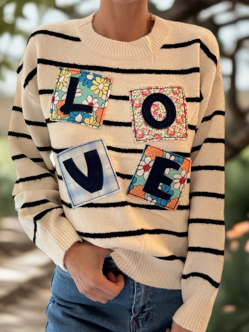 PULL PATCHWORK LOVE TU 36 AU 44