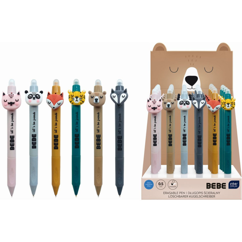 DŁUGOPIS ŚCIERALNY PROFILOWANY BEBE KIDS