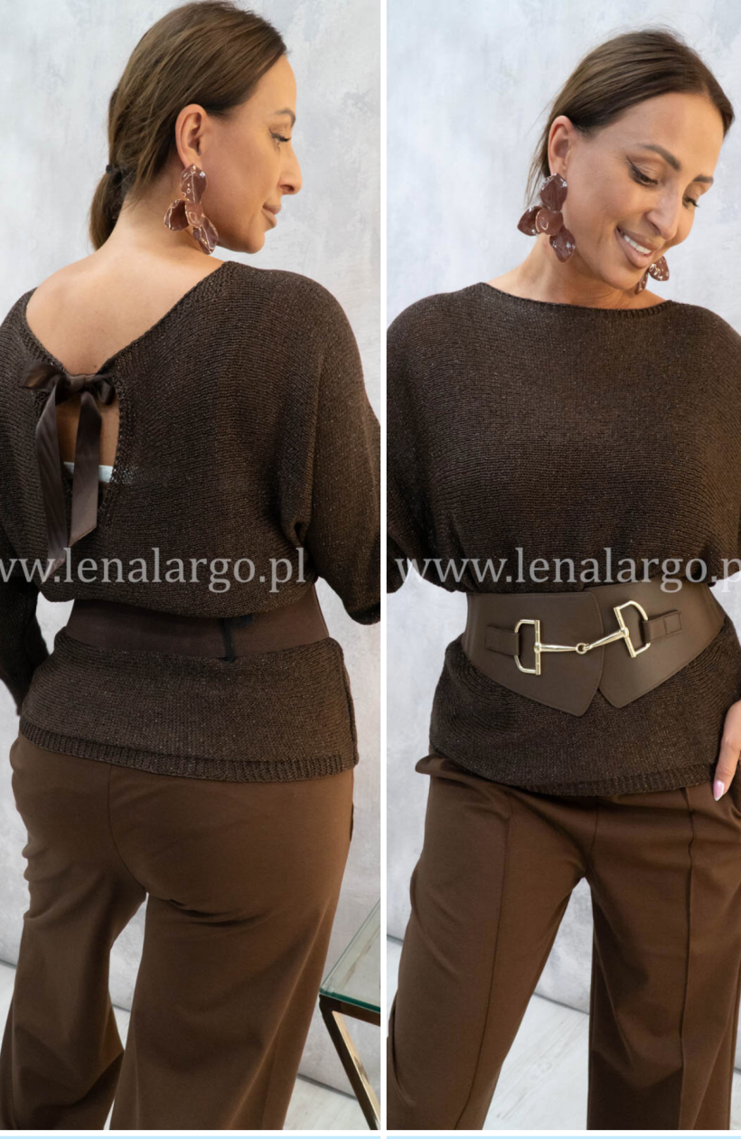Sweter Sole z kokardką