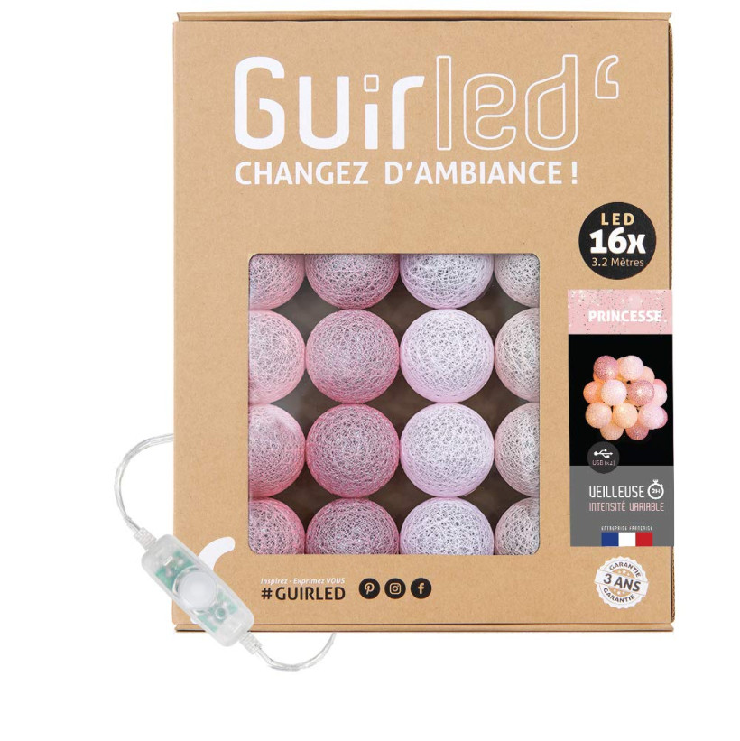 Guirled Princesse Kule świetlne 16szt