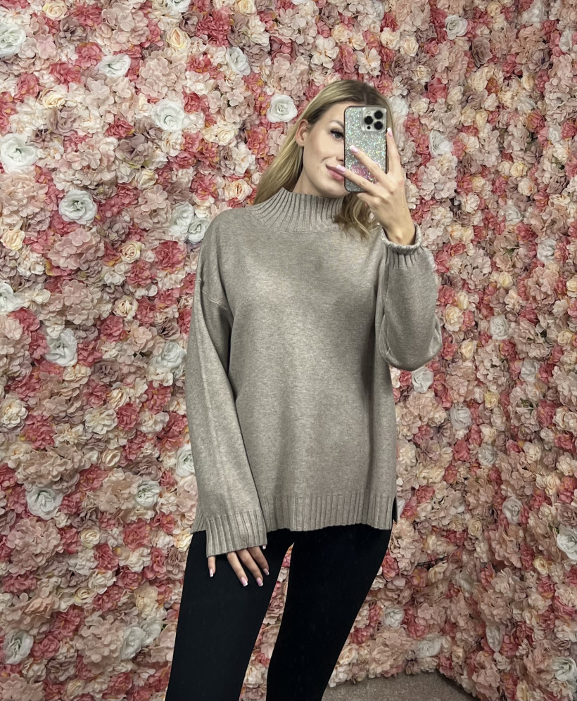 B*Sweter golf gładki