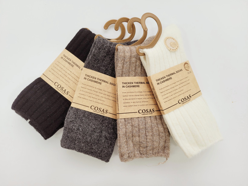 Skarpetki kaszmirowe BDP8-86 prążek