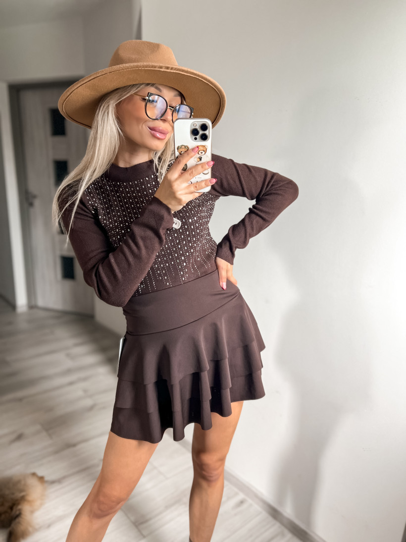 Sweterek krótki cekiny 11076#