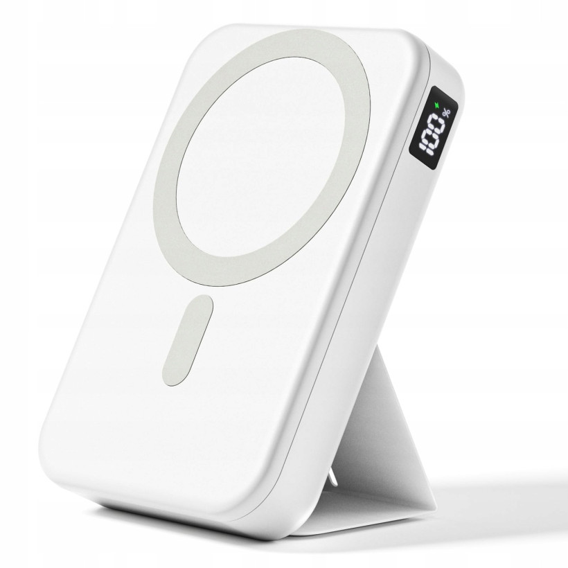 Power Bank 12000 mAh Magsafe, Ładowanie Bezprzewodowe 15W, PD 22.5W, USB-C