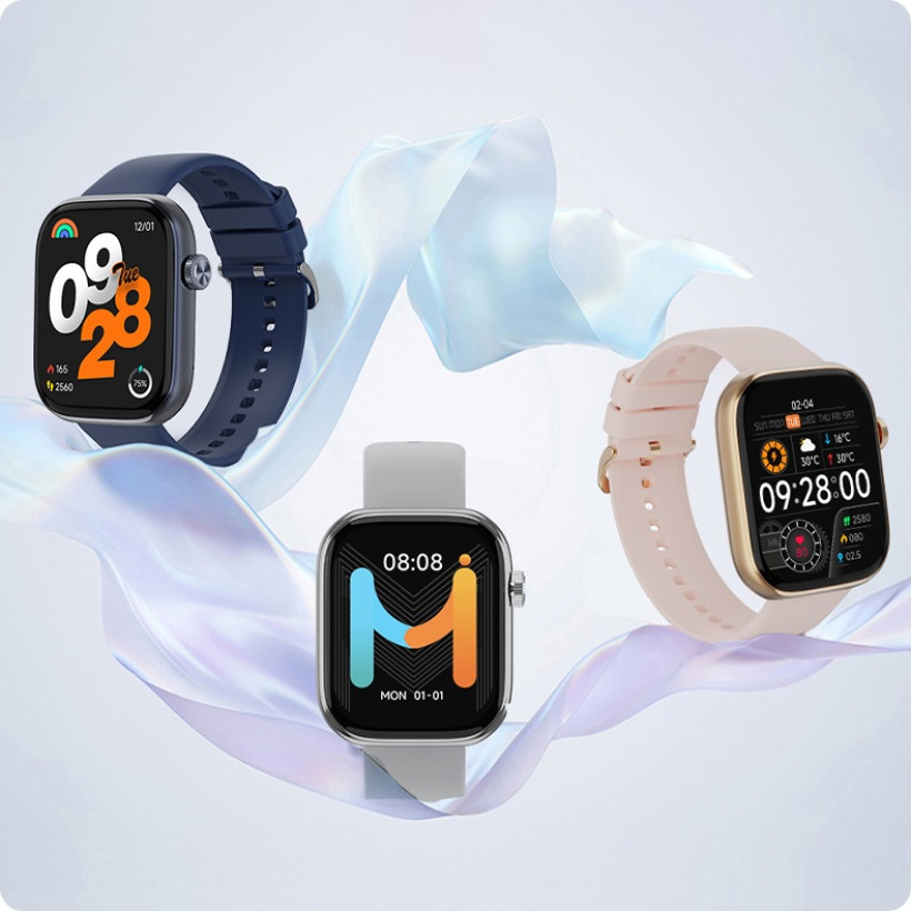 Smartwatch sportowy funkcja rozmów, Beżowy