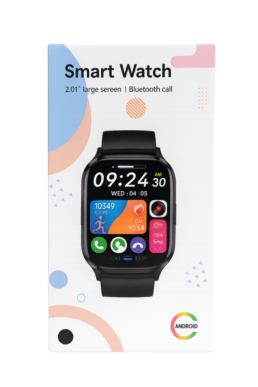 ZEGAREK SMART WATCH SMARTWATCH SPORT czarny pasek