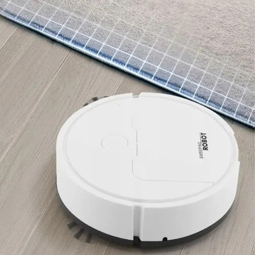 Robot sprzątający mini biały 400 mAh 3,7 V automatyczny odkurzacz do codzie