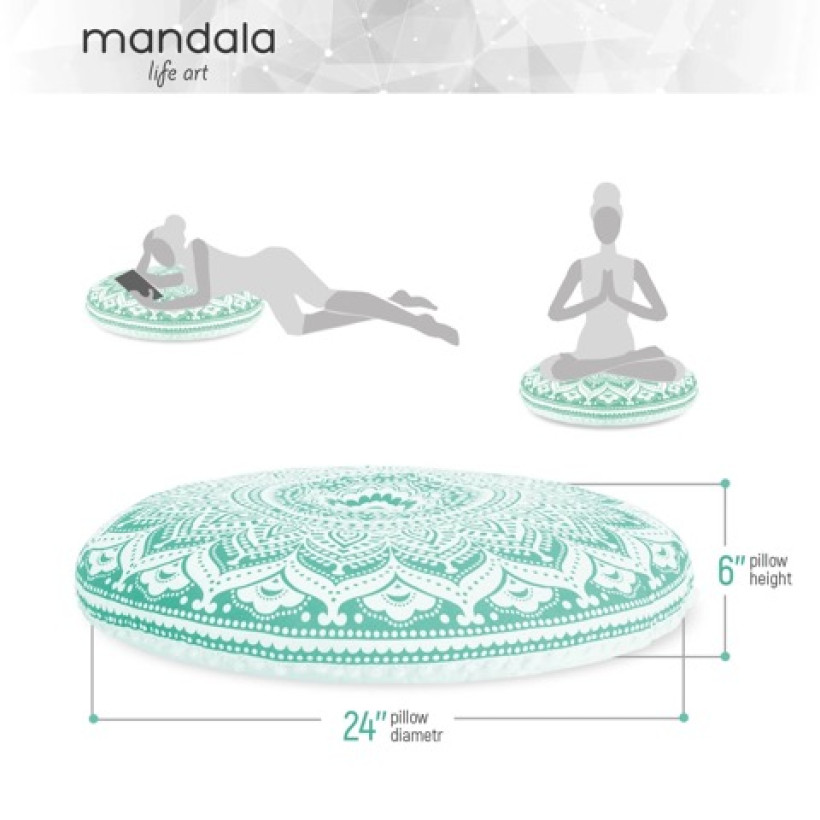 poszewka na poduszkę mandala 