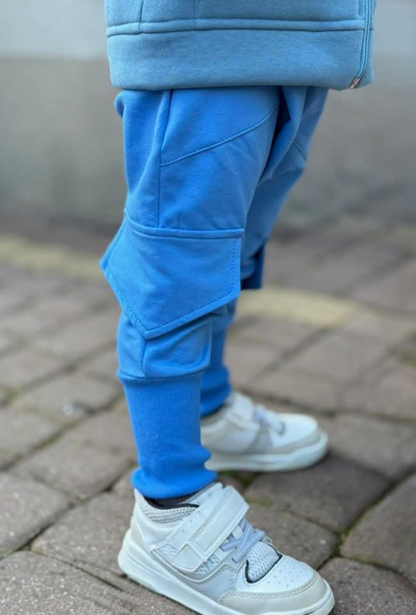 SPODNIE BAGGY NIEBIESKIE BUNNY KIDS
