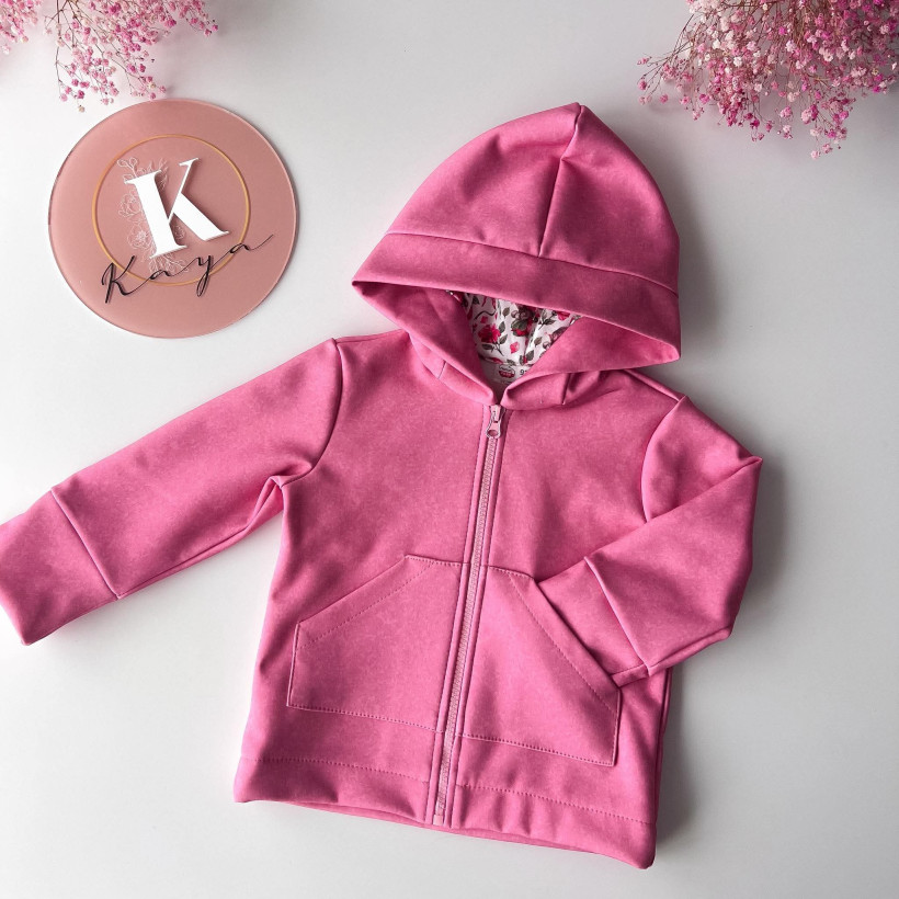 KURTKA SOFTSHELL CIEMNY RÓŻ KAYA