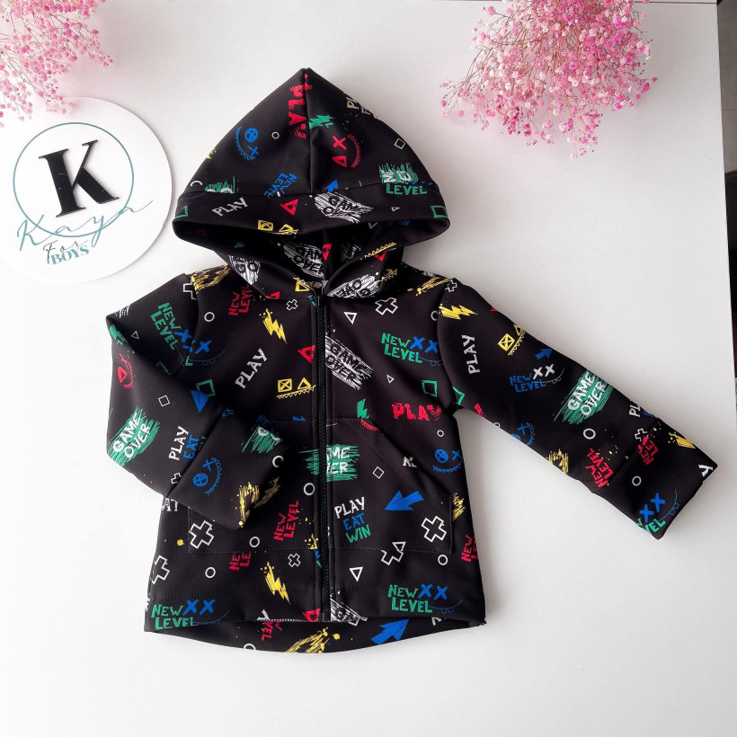 KURTKA SOFTSHELL  GAME CZARNA KAYA