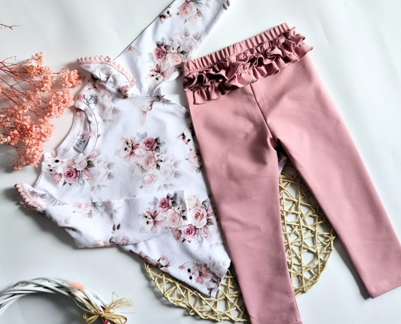 LEGINSY PUDER Z FALBANKĄ BY O BABY