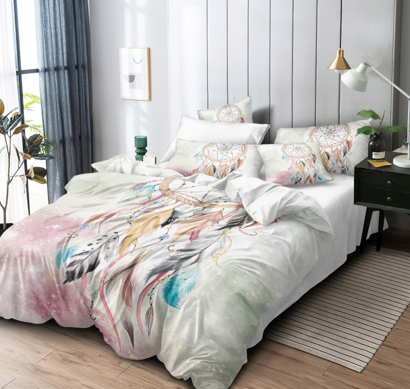 Pościel 200x220cm 3 częściowa 100% mikrofibra łapacz SMY-3127