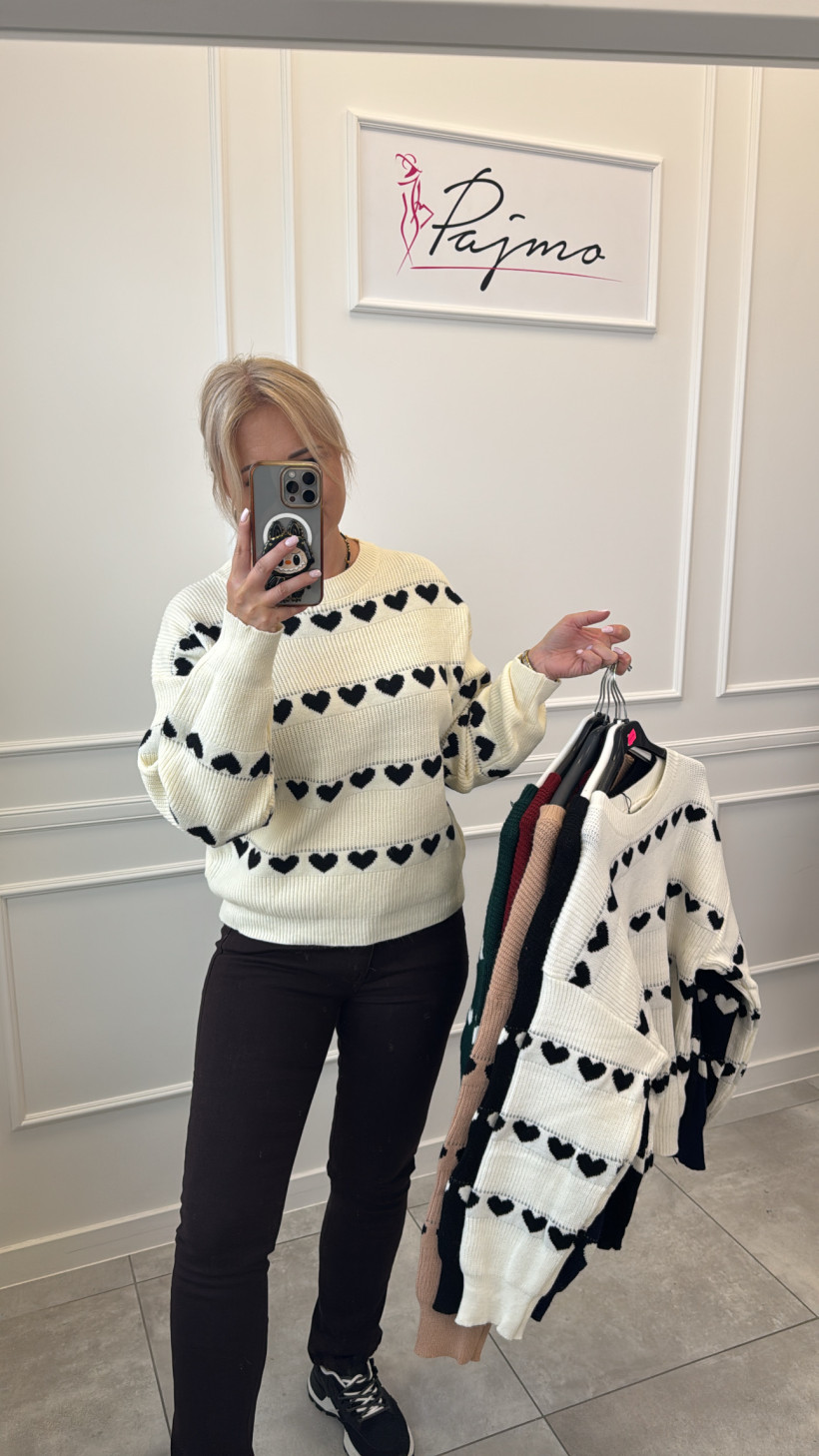 Sweter serca 13349