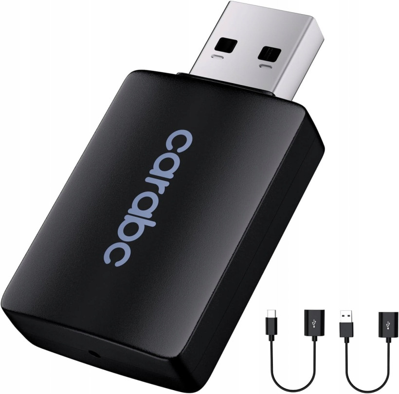 CARabc Bezprzewodowy adapter CarPlay, Plug and Play, kompatybilny z iOS