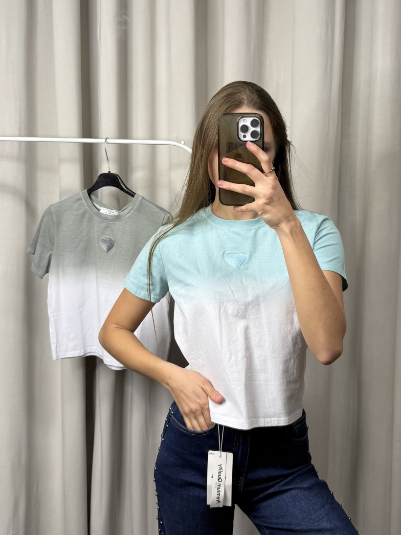 T-shirt pastelowy serce