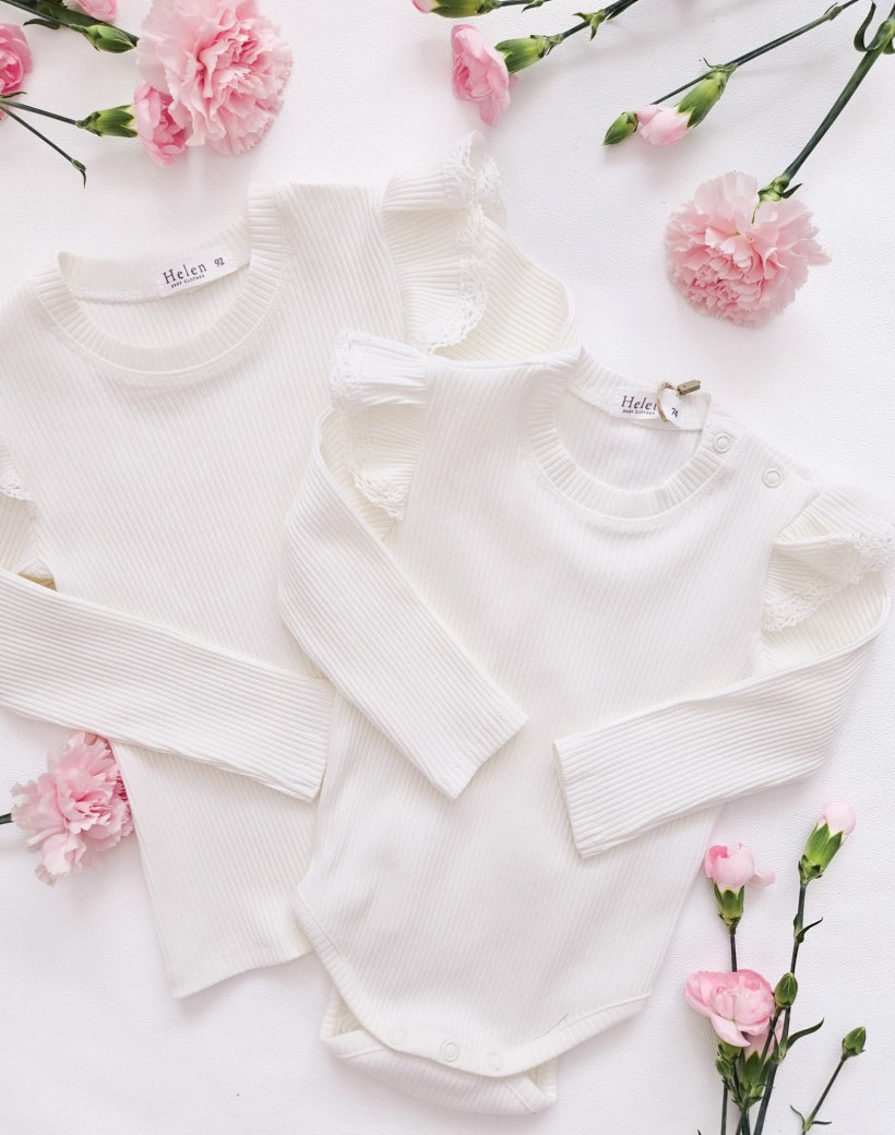 BODY/BLUZKA PRĄŻEK KREM HELEN