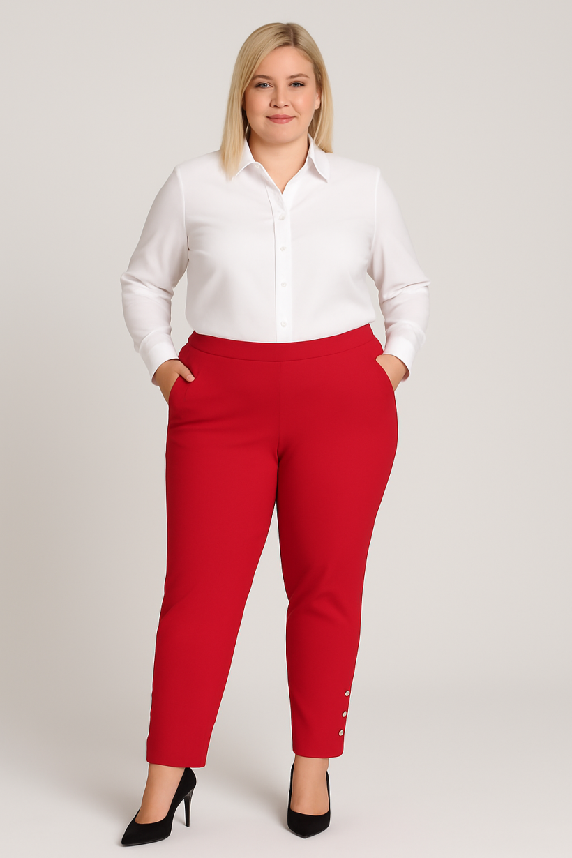Eleganckie spodnie Plus Size - KOLORY