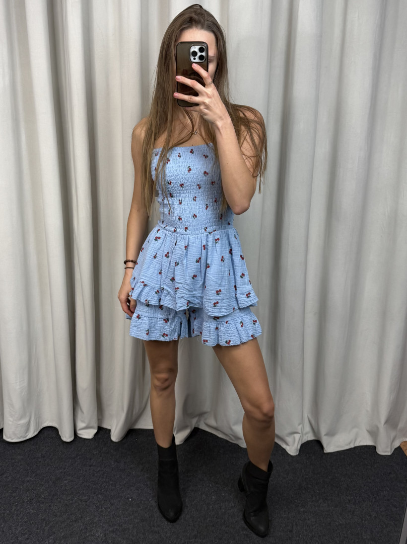 Kombinezon muślin wisienka