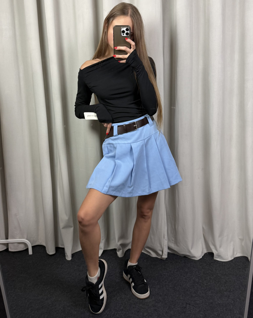 Spódniczka/spodenki plisowane z paskiem 