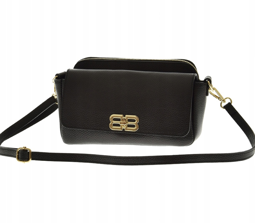 LAURA BIAGGI MAŁA TOREBKA CZARNA SKÓRA NATURALNA