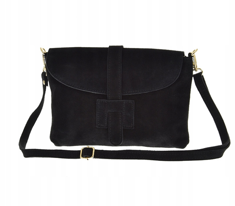 LAURA BIAGGI TOREBKA SASZETKA CZARNA ZAMSZ NATURALNY